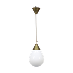 Art-deco Opaline Hanglamp Druppel thumbnail 1