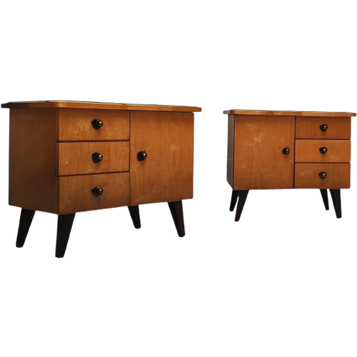 2X Mid Century Nachtkasten