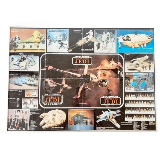 Vintage Poster Folder Star Wars Return Of The Jedi Speelgoed 1