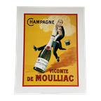 Vicomte De Moulliac - Classic French Poster, 2024, Printed In The Uk thumbnail 1