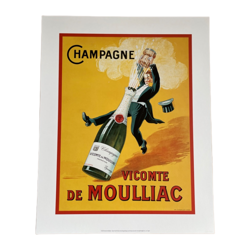 Vicomte De Moulliac - Classic French Poster, 2024, Printed In The Uk