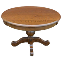 Ronde / Langwerpige Uittrek Eettafel Massief Eiken Donker