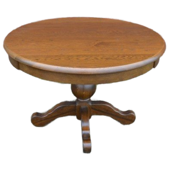 Ronde / Langwerpige Uittrek Eettafel Massief Eiken Donker 1