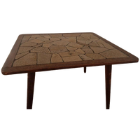 Deense Vintage Mozaiek Steen Design Tafel