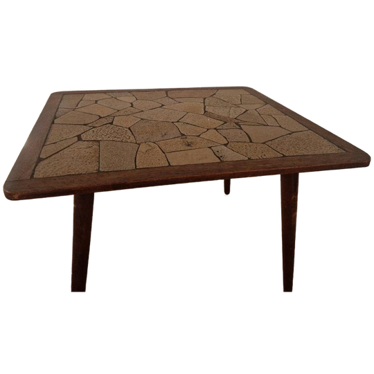 Deense Vintage Mozaiek Steen Design Tafel 1