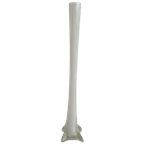 Set Vintage Hoge Smalle Witte Vazen thumbnail 1