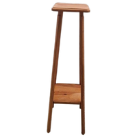 Vintage Grenen Plantentafel