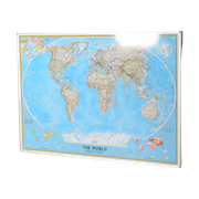 Officenow Landkaart, Wereld, 123 X 178 Cm