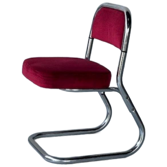 Jaren 70 Eetkamerstoel Vintage Eettafelstoel Retro Rood 1