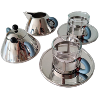 Alessi 2 Persoons Koffieservies Ontworpen Door Michael Graves, 80's 1