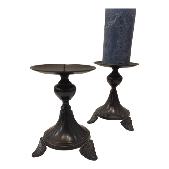 Set Kandelaars Zwart 17cm 1