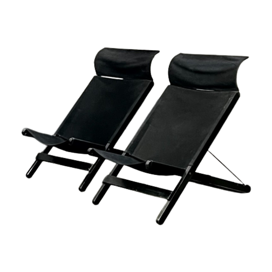 Two Foldable Lounge Chairs By Tord Björklund For <<<brand>>>, 1991 1