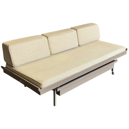 Vintage Metalen Daybed Met Lade, Jaren 60 Design, Nederland 1