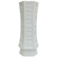 Witte Porseleinen Bavaria Arzberg Vloervaas Zonnebloemen Decor 1077-62