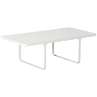 Naugthone Trace Bijzettafel, Melkglas / Wit, 110 X 55 Cm