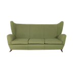 Mid-century Modern Wing Sofa / 3-zitsbank / Bank From Paolo Buffa, 1950’s Italy thumbnail 1