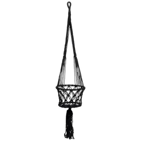 Bazar Bizar | De Macrame Planthanger - Wit - L 1