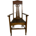 Eiken Armfauteuil Uit Arts And Crafts Periode thumbnail 1