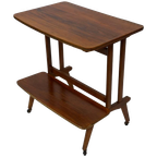 Vintage Bijzettafel Sidetable, Trolley Audio Meubel Jaren 60 thumbnail 1