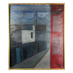 Olieverf Op Doek ‘straatbeeld’ – 1959 thumbnail 1