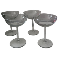 Set Van 4 Kristallen Coupé Champagne Glazen
