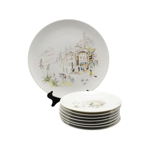 Vintage Hutschenreuther Schalen Porselein Wit bij Reliving