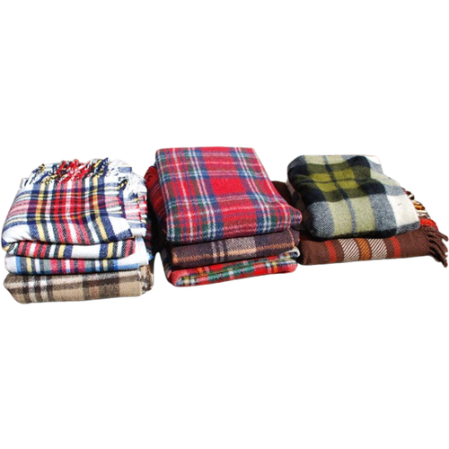 Geruit Plaid Wollen Dekens 8X