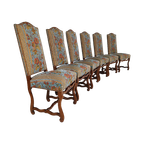 Beech Os De Mouton Tapestry Chairs (Set Of 6) thumbnail 1