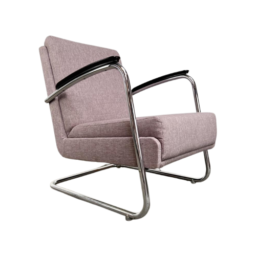 Lavendelkleurige Eminent Fauteuil Van Ahrend De Cirkel, 1950