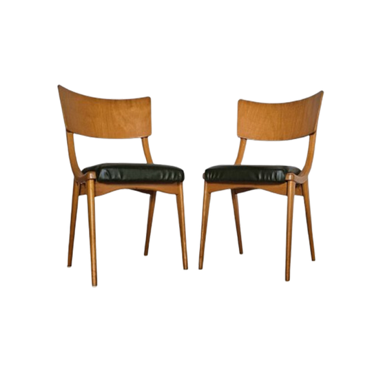 4 X Wooden Dining Benchairs 136 / Chairs By Stol Kamnik / 1960s / Slovenië 1