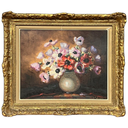 Clémence Biron. Stilleven Met Bloemen. 1