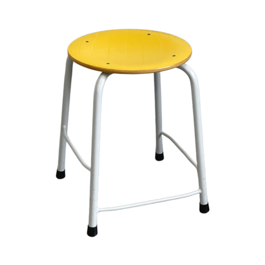 Vintage Schoolkruk-krukje-atelierkruk-stoel 1