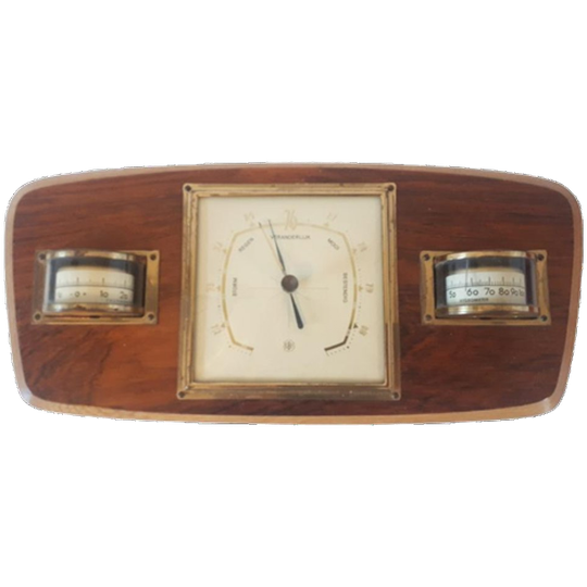 Vintage Barometer Weerstation Temperatuur Meter 1