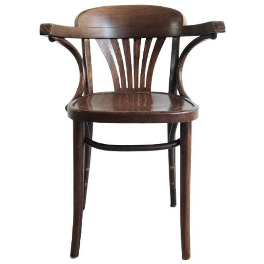 Bruine Houten Bistro Stoel 1