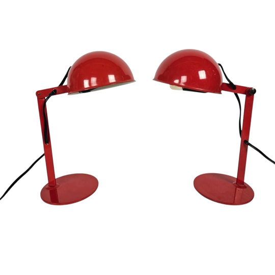 Mid Century - Industrieel - Bureau/tafellampjes (2) - Italie - 70's 1