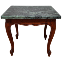 Vintage Bijzettafel Tafeltje Plantentafel Met Marmer Blad 07