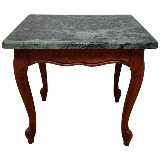 Vintage Bijzettafel Tafeltje Plantentafel Met Marmer Blad 07 1