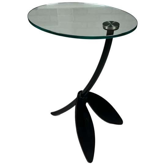 Bijzettafel, Metaform Papillon, Ovaal Blad En Zwarte Poot. 1