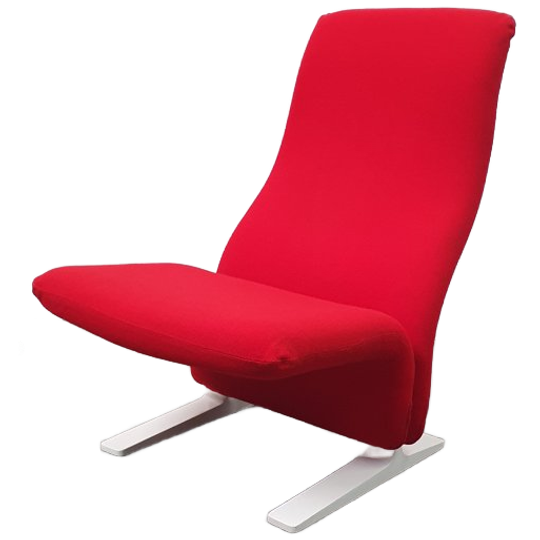 Artifort Paulin Concorde Kwekkie Rood Retro 1