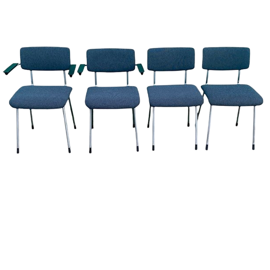 4 Gispen Stoelen Opnieuw Gestoffeerd 1