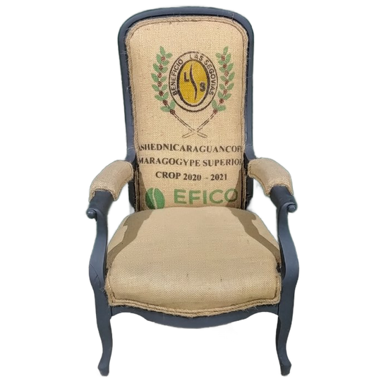Upcycled Fauteuil Met Koffiezak 1