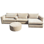 4x6 sofa – X2 Modulaire Hoekbank In Ecru Velours thumbnail 1
