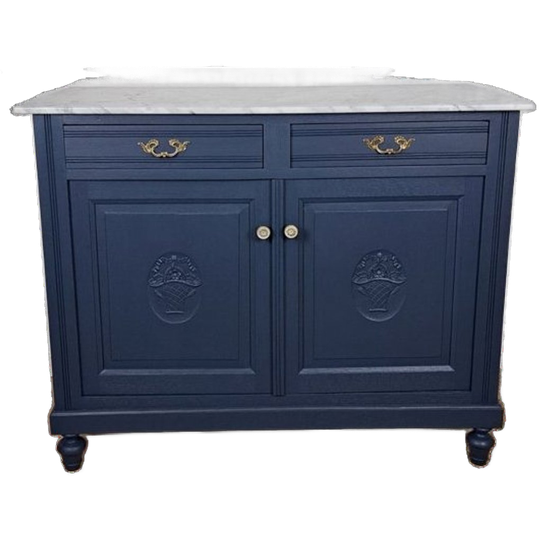 Vintage Commode Met Marmerblad 1