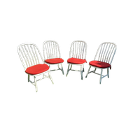 4 Akerblom Sweden Stoelen. Geweldige Vintage Spijlen Stoelen. Scando!