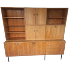 O.m.f. Modulair Wand Meubel Vintage Design Teak thumbnail 1