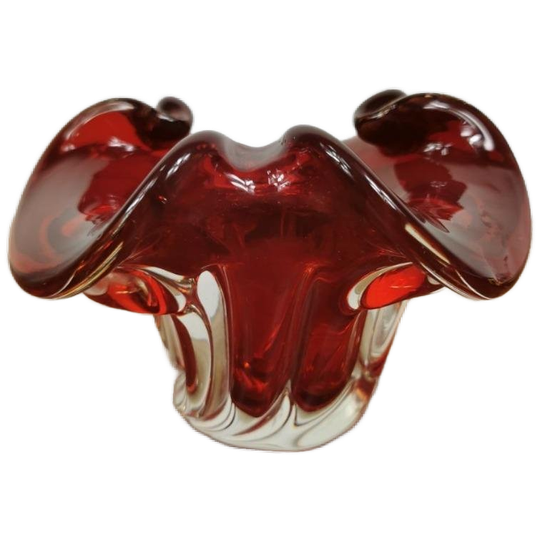Vintage Glazen Schaaltje, Asbak. Murano Glas 004 1