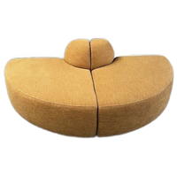 4x6 sofa – X6 Modulaire Bank Met Kwartronde Elementen In Mosterd Uni