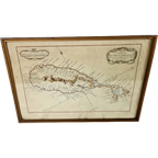 Originele Kaart - "Carte De L'Isle St Christoble: Pour Servir A L'Histoire Generale Des Voyages P thumbnail 1