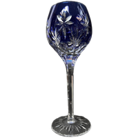 Prachtig Blauw Kristallen Wijnglas Stars Of Midnight, Ontwerp Horst Belda