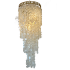 Vintage Capiz Schelpen Hanglamp Xxxl Parelmoer 60’S thumbnail 1